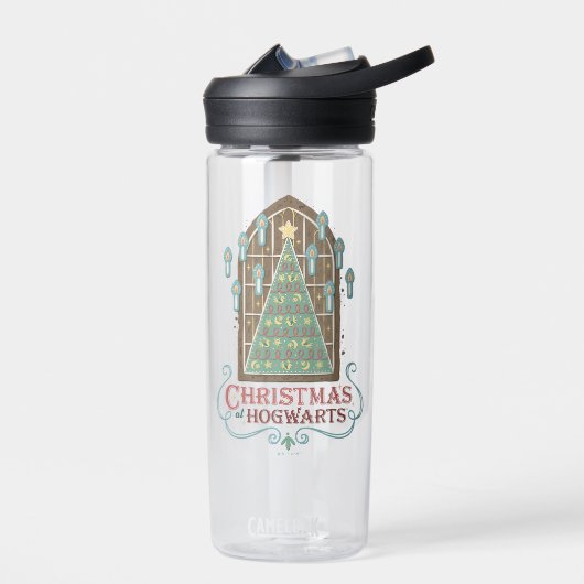 Kerst bij HOGWARTS™ Cookie Graphic Waterfles (Links)