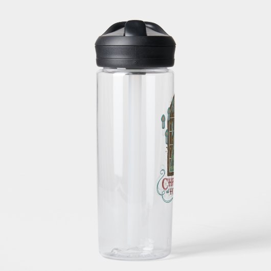 Kerst bij HOGWARTS™ Cookie Graphic Waterfles (Voorkant)