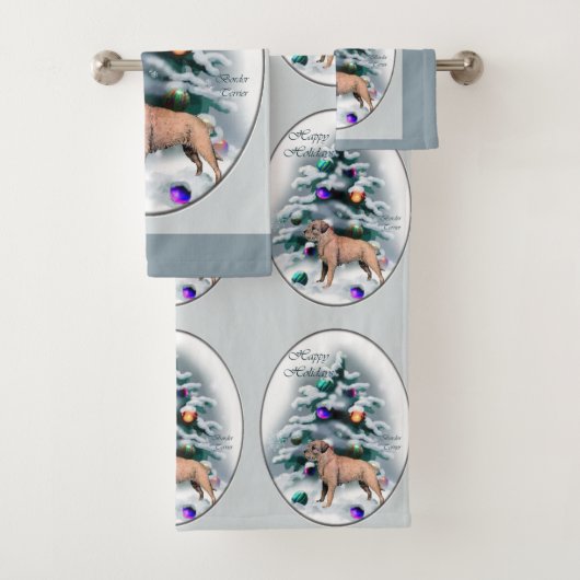 Kerst bij randweersomstandigheden bad handdoek (Insitu)