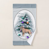 Kerst bij randweersomstandigheden bad handdoek (Handdoek)