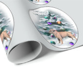 Kerst bij randweersomstandigheden cadeaupapier (Rol Hoek)