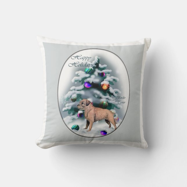 Kerst bij randweersomstandigheden kussen (Voorkant)