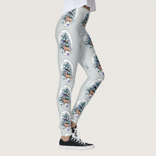 Kerst bij randweersomstandigheden leggings (Rechts)