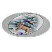 Kerst bij randweersomstandigheden snijplank (Hoek)