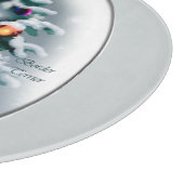 Kerst bij randweersomstandigheden snijplank (Hoek)