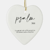 Kerst Bijbel Verse Psalm Keramische Ornament (Rechts)