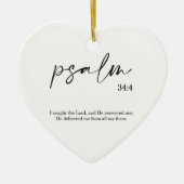 Kerst Bijbel Verse Psalm Keramische Ornament (Voorkant)