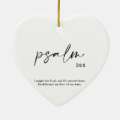 Kerst Bijbel Verse Psalm Keramische Ornament (Achterkant)