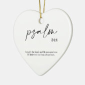 Kerst Bijbel Verse Psalm Keramische Ornament (Links)