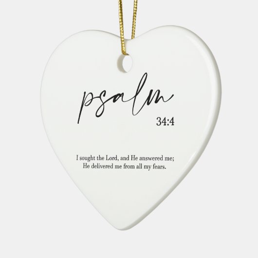 Kerst Bijbel Verse Psalm Keramische Ornament (Links)