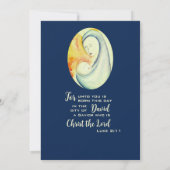 Kerst Bijbelse Waterverf Feestdagenkaart (Achterkant)