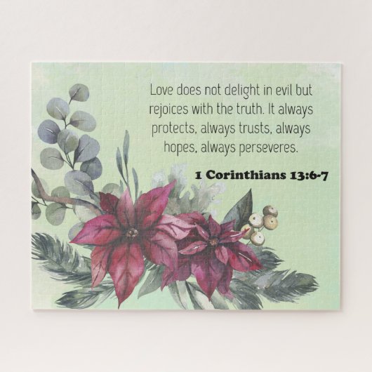 Kerst Bijbelvers Jigsaw Puzzel (Horizontaal)