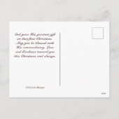 Kerst Bijbelvers Lukas 2 10-11 De engel zei, Feestdagenkaart (Achterkant)