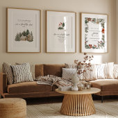 Kerst bijbelvers set van 3 muur kunst set