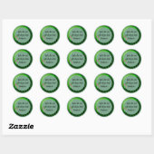 Kerst Bijbelvers Spreuken 3:5 Ronde Sticker (Vel)