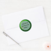 Kerst Bijbelvers Spreuken 3:5 Ronde Sticker (Envelop)