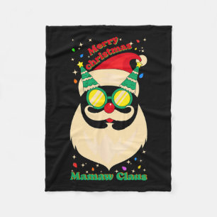 Kerst bijpassende zeer vrolijke Mamaw Claus Xmas F Fleece Deken