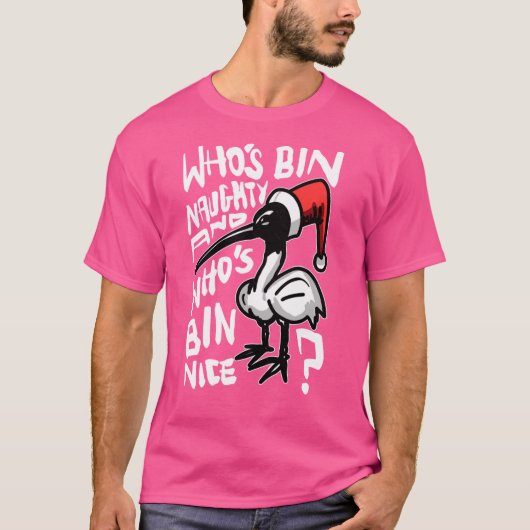 Kerst Bin Kip Australische Bin Kip Chris T-shirt (Voorkant)