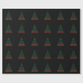 Kerst binaire code boom programmeur ontwikkelaar cadeaupapier (Vlak)