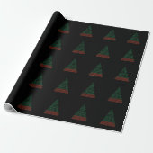 Kerst binaire code boom programmeur ontwikkelaar cadeaupapier (Uitgerold)