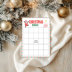 Kerst-Bingo Kaarten   Kerstfeest Spel voor Kindere