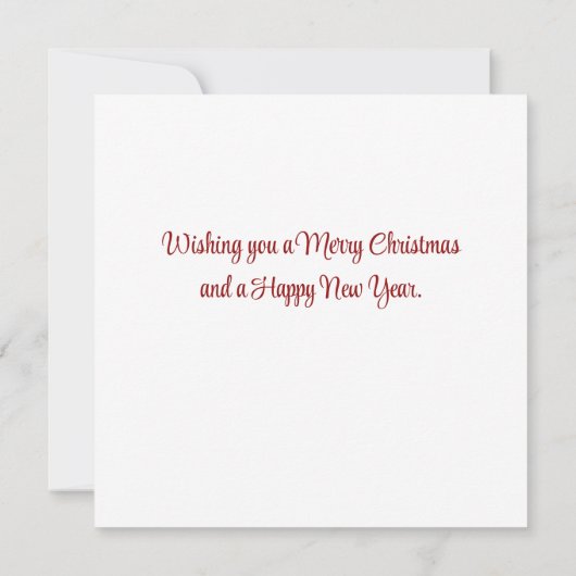 Kerst Bizon Buffalo Kerstman Kerstkaart (Achterkant)