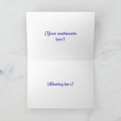 Kerst Blank Franse Groeten Kaart (Binnen)