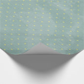 Kerst Blauw Polka Dot Poke Poka Wrapping Papier (Hoek)