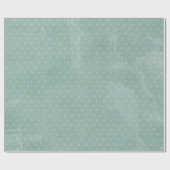 Kerst Blauw Polka Dot Poke Poka Wrapping Papier (Vlak)