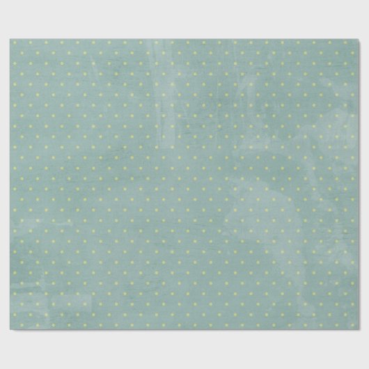 Kerst Blauw Polka Dot Poke Poka Wrapping Papier (Vlak)
