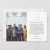 Kerst Blauw Winter Rustiek Landschap Business Feestdagenkaart (Achterkant)