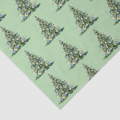 Kerst Blauwe Ginger Jars Tissue Paper Tissuepapier (Detail)