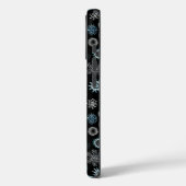 Kerst Blauwe Sneeuwvlokken Case-Mate iPhone Case (Achterkant / Links)