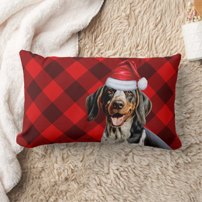 Kerst Blauwvink Coonhound Hond Vakantie Plaid Kussen (Deken)