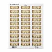 Kerst Bloem Kerst Retouradres Label (Full Sheet)