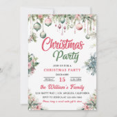 Kerst Bloem Kerstfeest  Kaart (Voorkant)