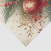 Kerst Bloem Rode Poinsettia Weefsel Papier (Detail)