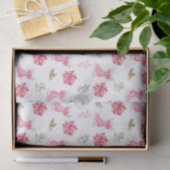 Kerst Bloem Roze Schaatsen Tissuepapier (Geschenk)