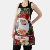 Kerst Bloemen Gepersonaliseerde Chef Mam Foto Schort (Insitu)