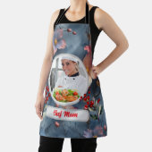 Kerst Bloemen Gepersonaliseerde Chef Mam Foto Schort (Insitu)