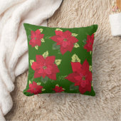 Kerst Bloemen Kussen (Deken)