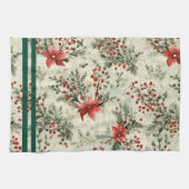 Kerst Bloemen Ontwerp Keuken Handdoeken (Horizontaal)