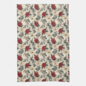 Kerst Bloemen Ontwerp Keuken Handdoeken (Verticaal)