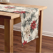 Kerst Bloemen Ontwerp Tafelloper