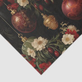 Kerst Bloemen Ornamenten Decoupage Tissuepapier (Detail)