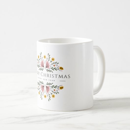 Kerst bloemenboek Mok (Voorkant rechts)