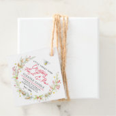 Kerst Bloemenkaars Ingrediëntenlabel Hang label (In situ)