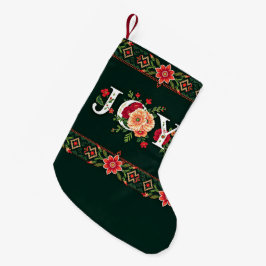 KERST bloemrand met JOY Kleine Kerstsok