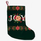 KERST bloemrand met JOY Kleine Kerstsok (Voorkant)