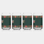 KERST bloemrijke rand met JOY Blikvorm Glas (Links)